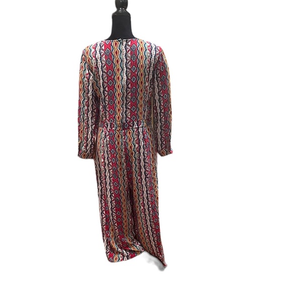 Refka modesty long sleeve wide leg abstract print flowing modest jumpsuit size42 - Picture 5 of 11
